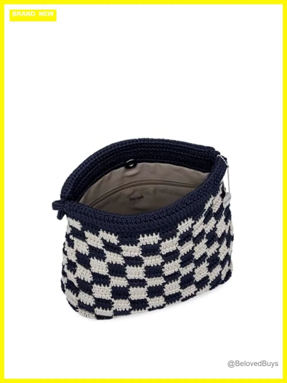 Hand-Crocheted Hobo Bag with Repreve Lining